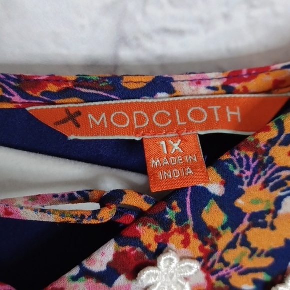 MODCLOTH Ravishing Matters Floral Maxi Dress 1X NEW - Picture 4 of 10